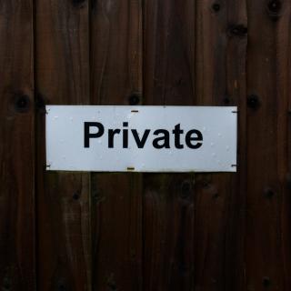 private sign