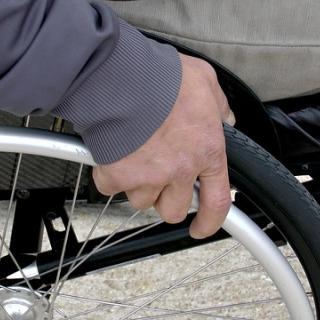 man in wheelchair